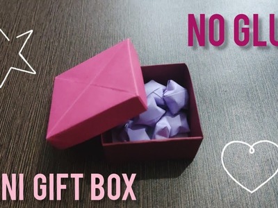 How to make mini gift box with paper? |  paper 3d box making | Paper gift box