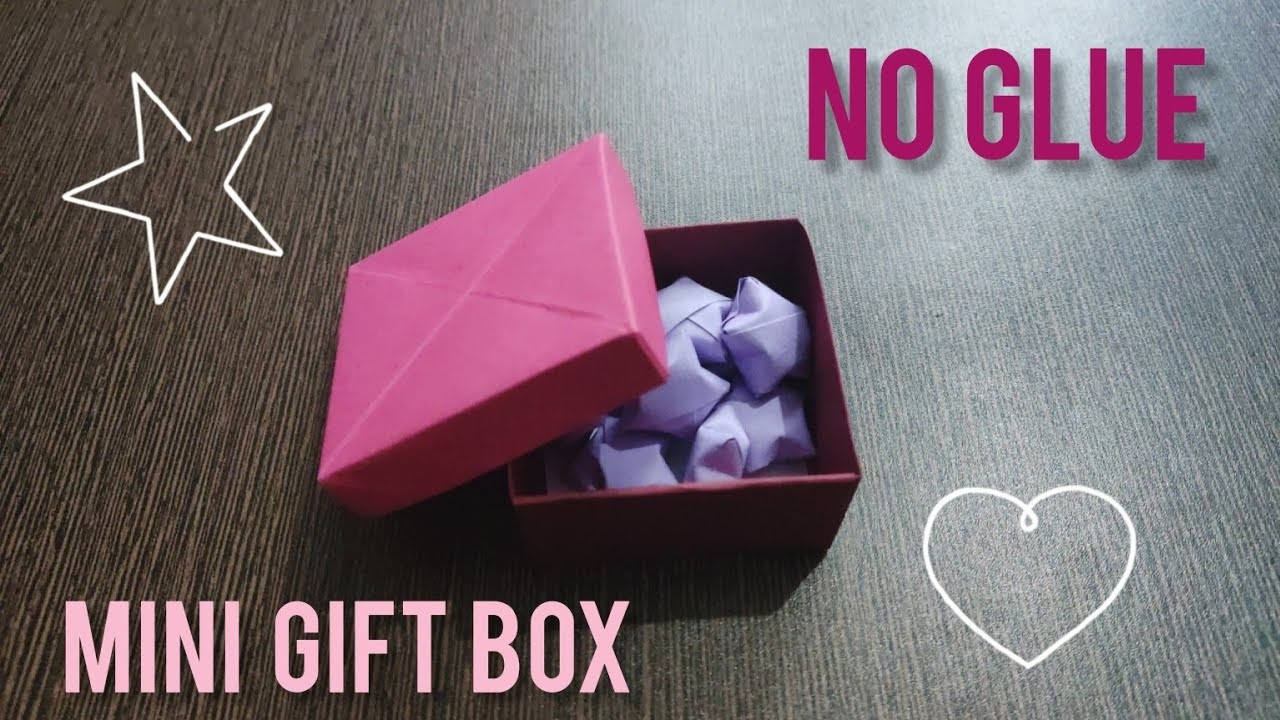 How to make mini gift box with paper? |  paper 3d box making | Paper gift box