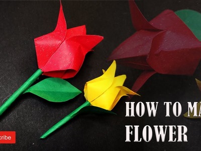 How To Make Paper Flower | Craft flower | Paper Flower
