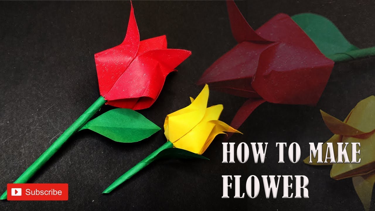 How To Make Paper Flower | Craft flower | Paper Flower