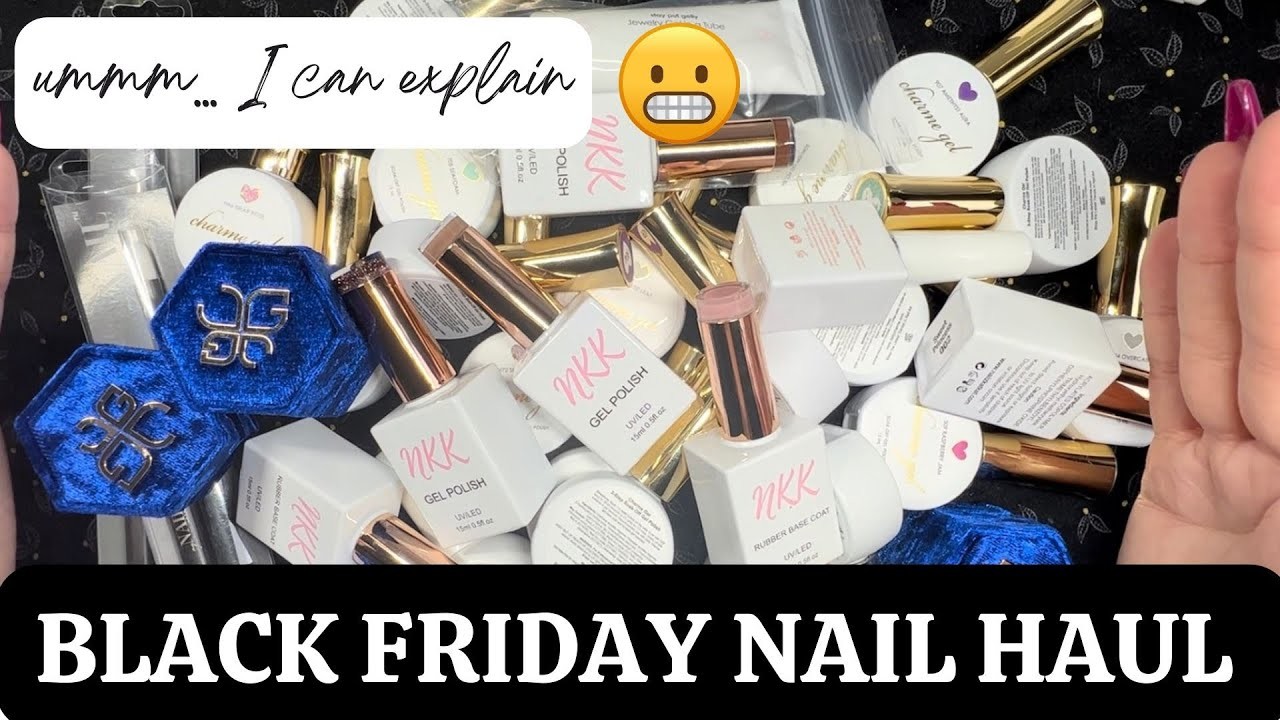 It Looks Like a Lot Doesn't It. . Black Friday Nail Haul. DIY Nails