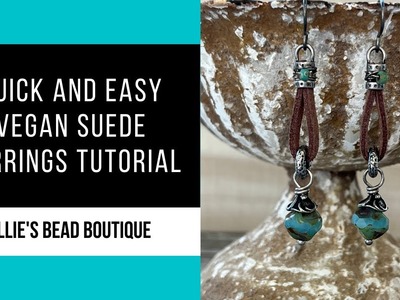 Join me for a quick pair of Vegan Seude Earrings and the release of the GBE kit!
