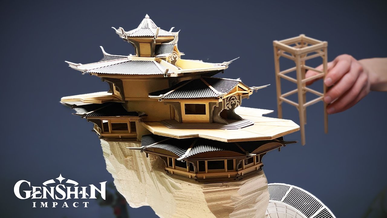 Making a Model of Wangshu Inn - Genshin Impact (Part 1)