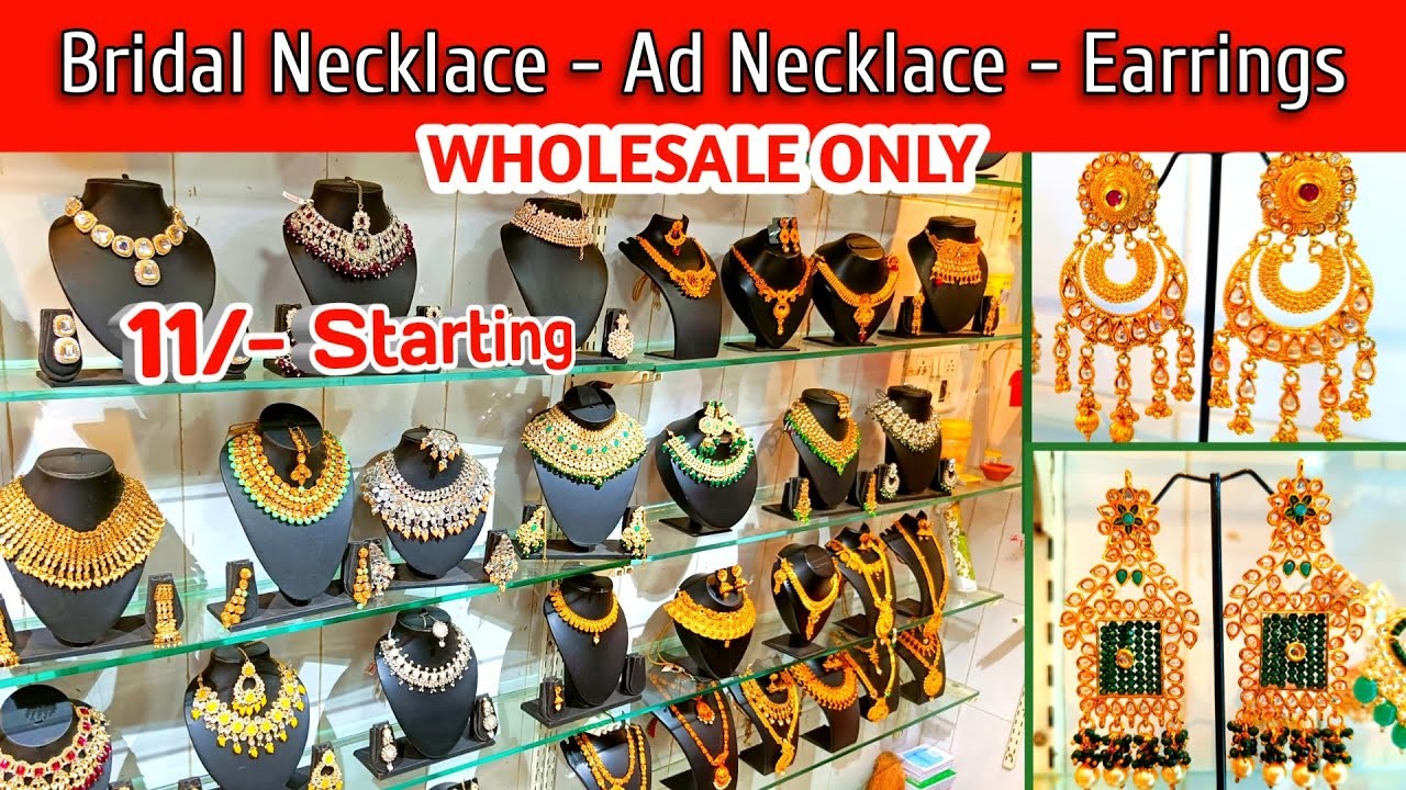 Meenakari Earrings, Meenakari Necklace, Brida Jewellery Wholesale Market Mumbai Malad | Jewellery