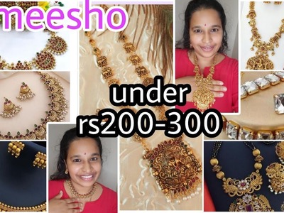 Meesho jewelry haul???? | meesho gold artificial sets ????under rs200-300 | honest review???? | #megharjuna