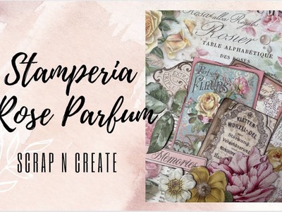 Mini Album Stamperia | Rose Parfum Cover