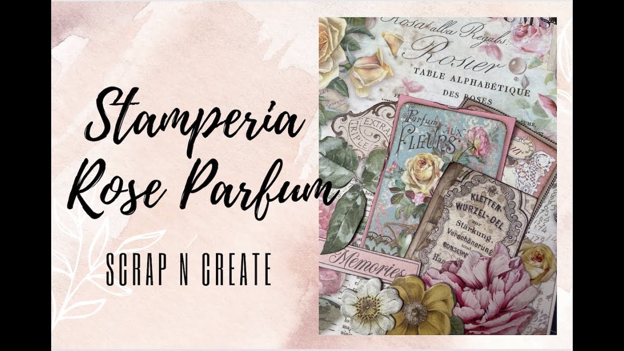 Mini Album Stamperia | Rose Parfum Cover