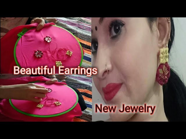 My New Jewellery Set || How to Make Mirror Earring || Stylish with Shalini