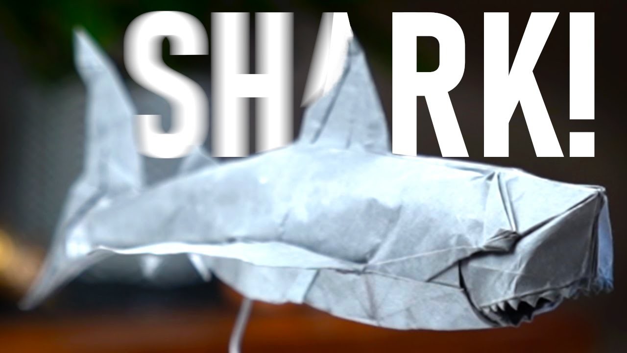 ORIGAMI GREAT WHITE SHARK COMPLETE PROCESS. Nguyen Ngoc Vu