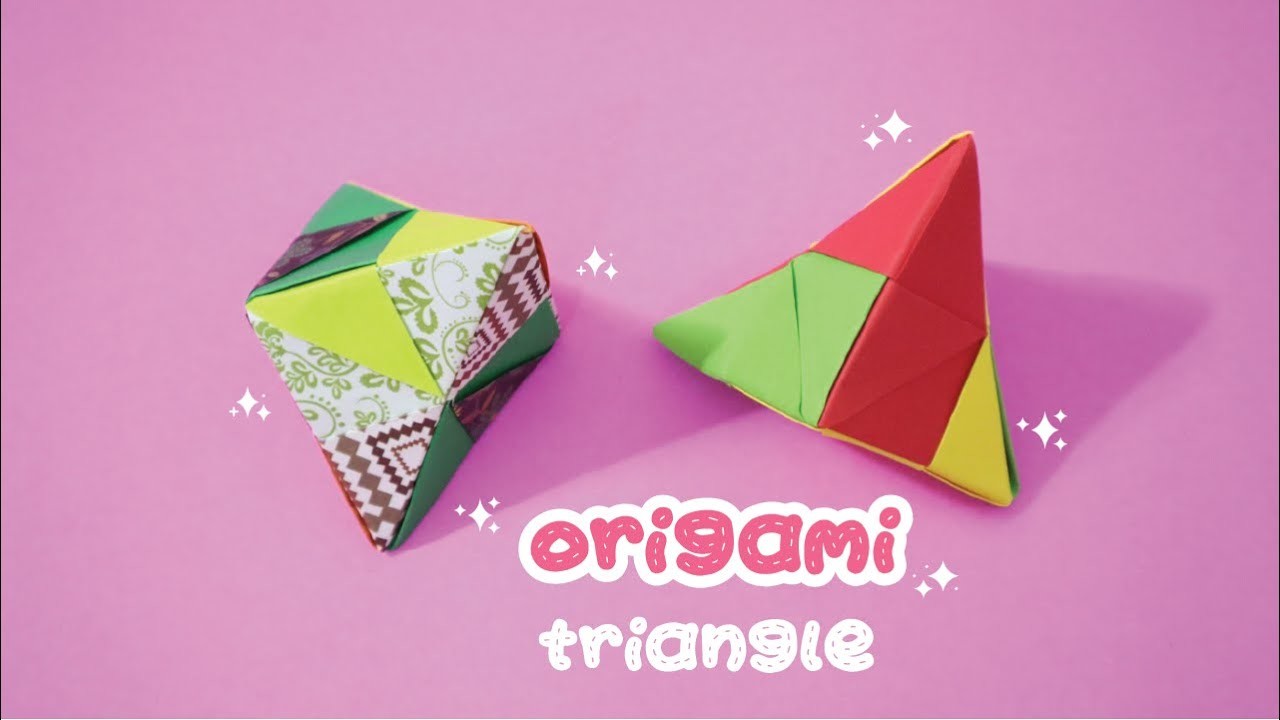 Origami Triangle step by step easy instructions