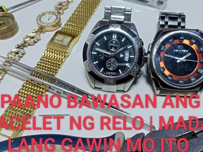 PAANO MAGBAWAS NG BRACELET SA RELO | TAGALOG TUTORIAL | LAKWATSERONG RELOHERO