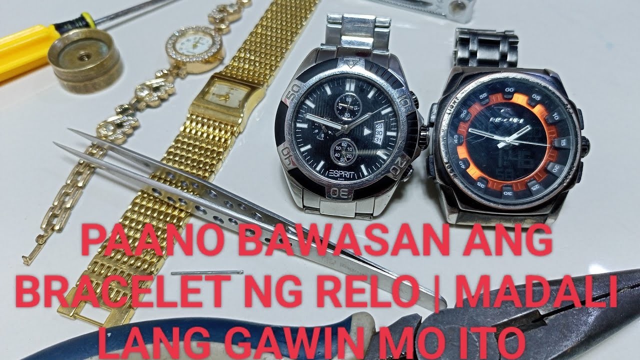 PAANO MAGBAWAS NG BRACELET SA RELO | TAGALOG TUTORIAL | LAKWATSERONG RELOHERO