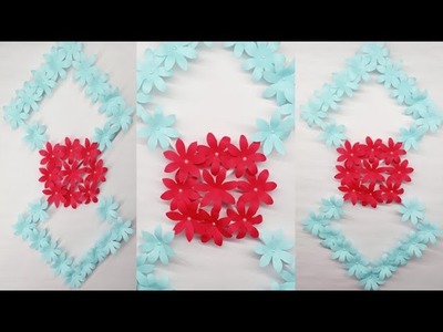 Paper Flower Wall Decor. Easy And Quick.  Paper Flower Wall Decor. 