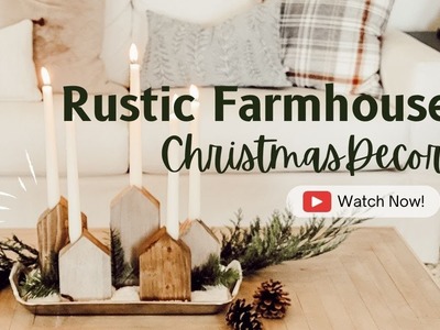 Rustic Farmhouse Christmas Centerpiece - Easy and affordable DIY Decor