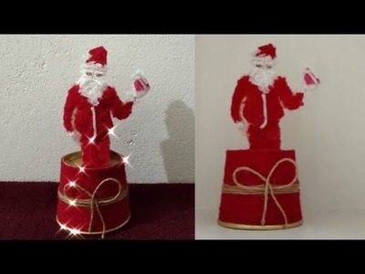 Santa clause | How to make Santa clause | Christmas craft | diy | Home decor |easy craft |jute craft