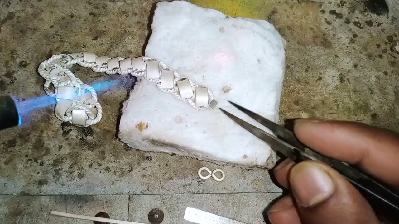 Silver bridge design bracelet ! silver bracelet making process