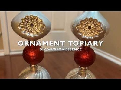 Simple DIY Ornament Topiary