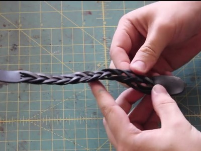Simple Project: How to Make a 5 Strand "False Braid" Leather Bracelet