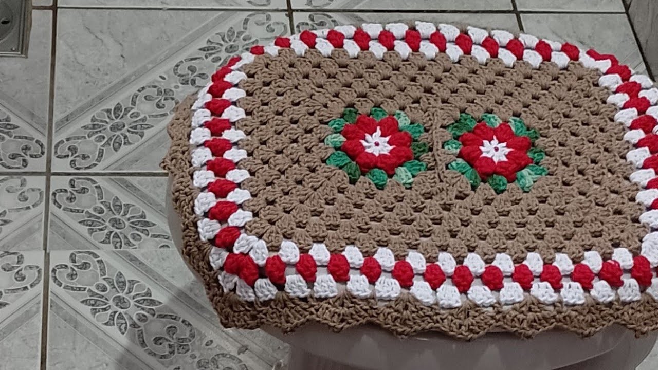 Tampa do vaso tapete Loren????️????️ vídeo aula #crochet #vídeoaula #crocheiniciantes