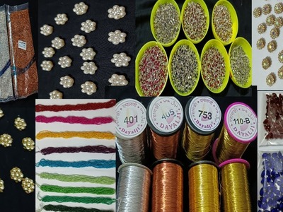Unbox aari material new collection || online sale || vani craft store|| 9600025213