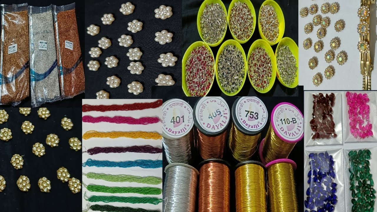 Unbox aari material new collection || online sale || vani craft store|| 9600025213