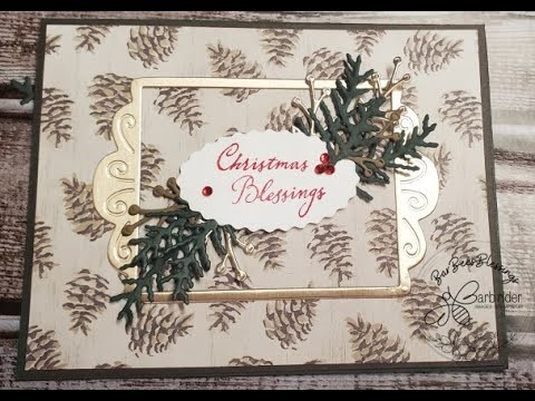 12 weeks of Christmas-week10 Stampin' Up! Mistletoe Magic, Designer Tags Dies, Painted Christmas DSP