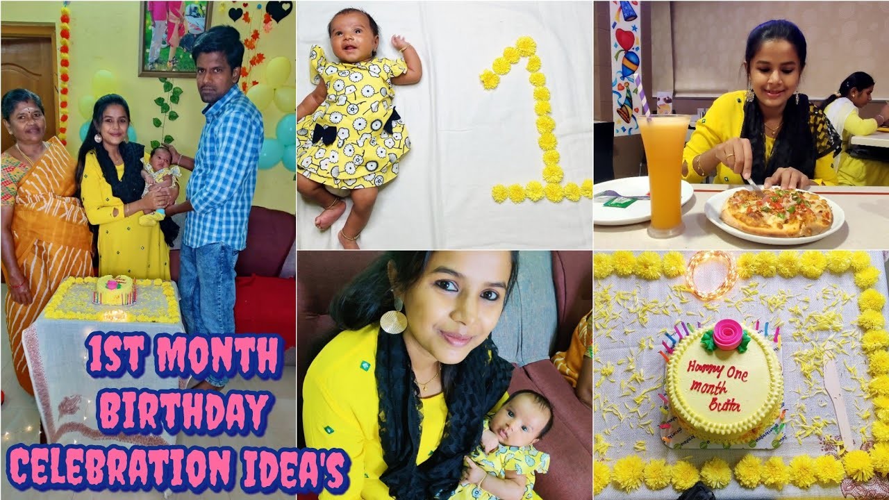 1st Month Birthday Celebration for Baby Pappu ❤️ A DIML with New born ||  Photoshoot Ideas at Home