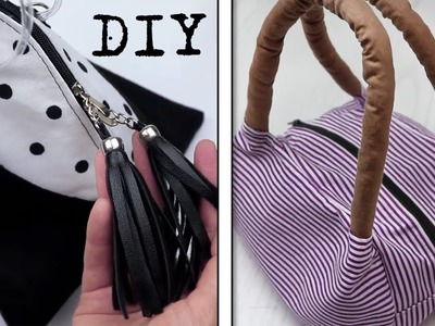 2 DIY BAGS SEWED FROM RECTANGULAR FABRIC WITHOUT COMPLICATE TEMPLATES