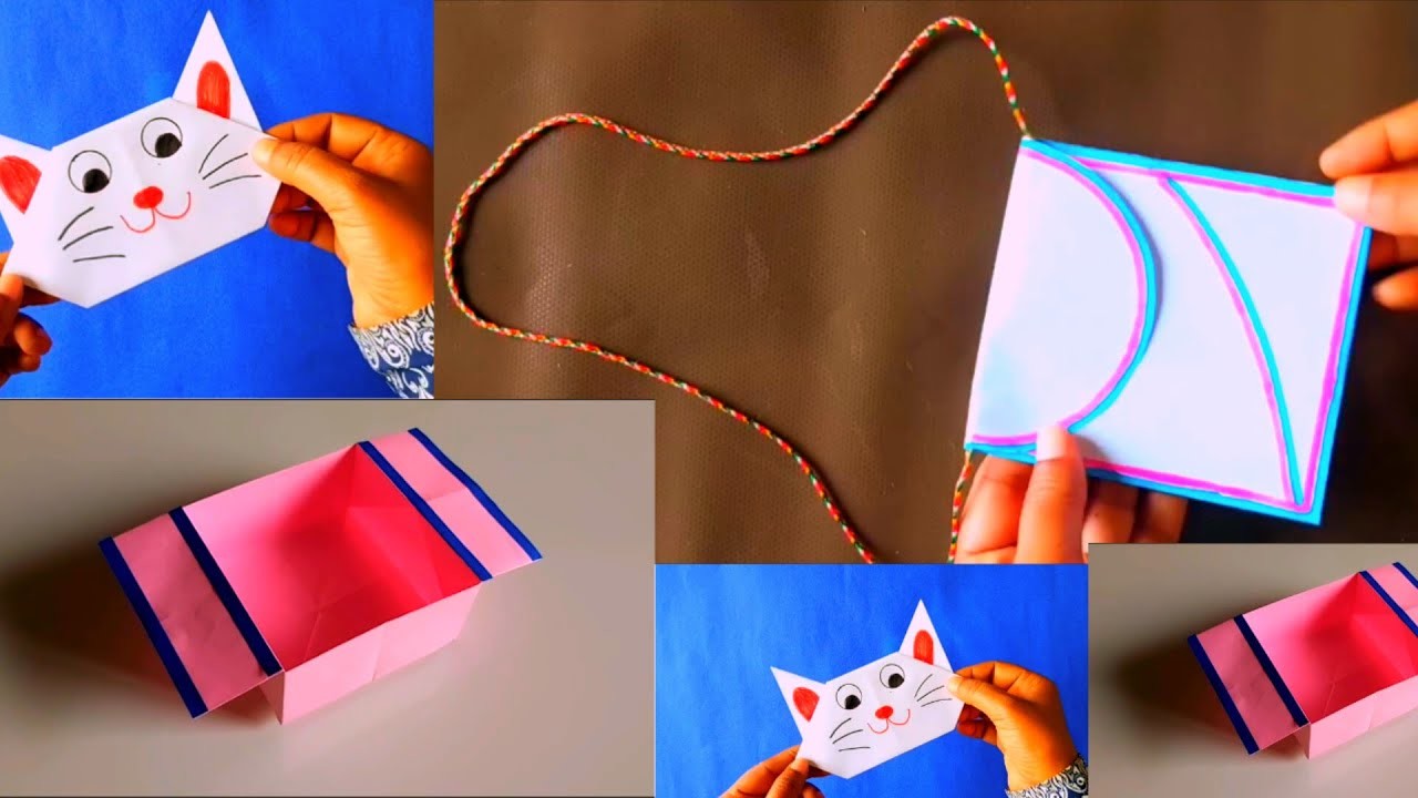 3 Easy Paper Crafts Ideas. 5 Minutes Crafts Paper Bag. DIY Crafts Ideas. Life Hack Paper Bag