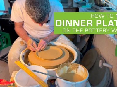 75. How to Throw a Dinner Plate on the Pottery Wheel (the easy way)