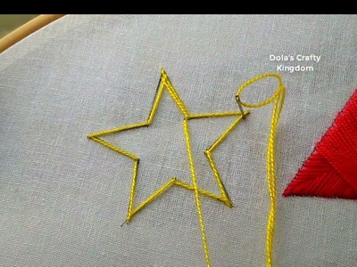 Amazing Triangle & Star Stitch Hand Embroidery Tutorial for Beginners