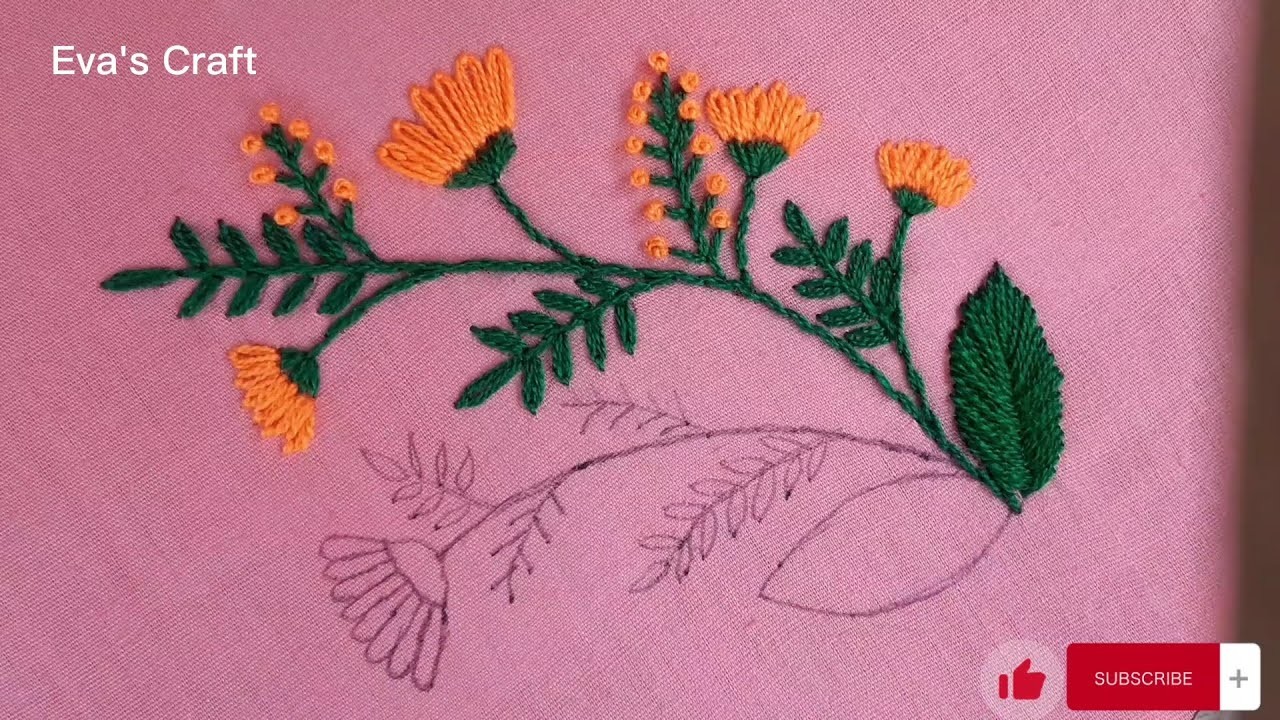 Beautiful Flower Hand Embroidery