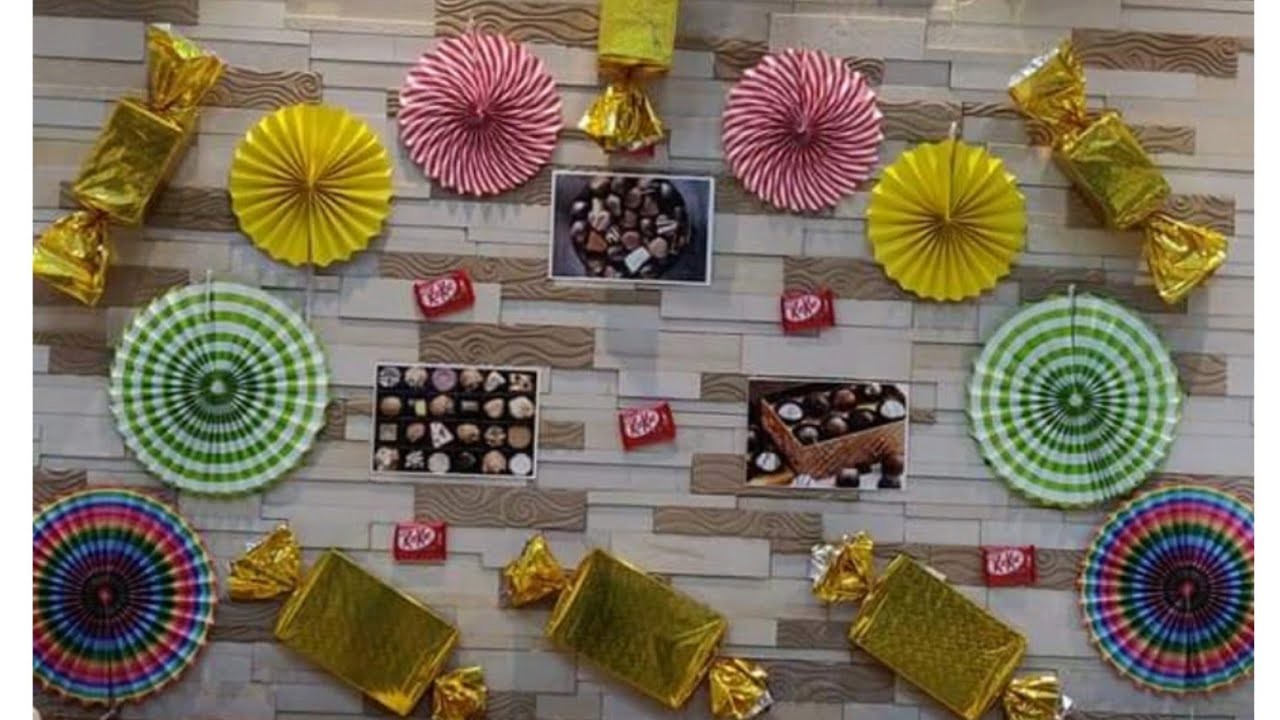 Chocolate theme kitty party idea. chocolate theme birthday party decoration. Cadbury theme deco