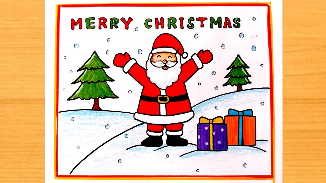 Christmas Drawing| Santa Claus Drawing| How to Draw Santa Claus Easy| Merry Christmas Drawing