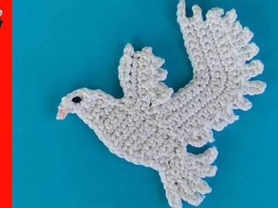 Crochet Dove Tutorial – Crochet Applique Tutorial