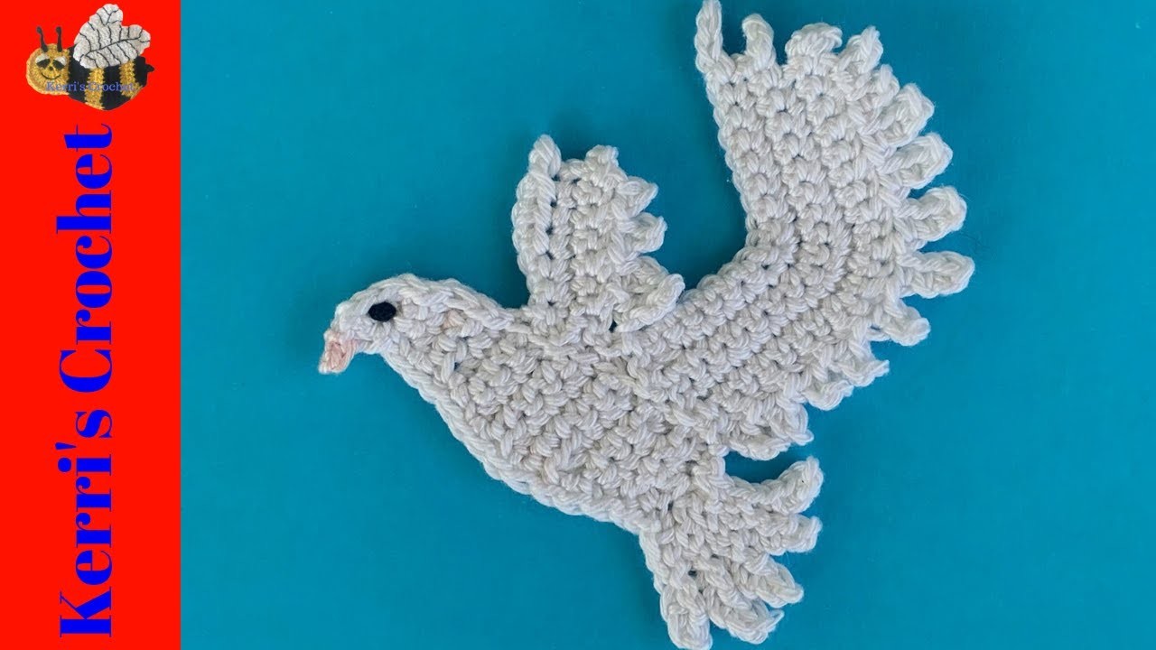 Crochet Dove Tutorial – Crochet Applique Tutorial