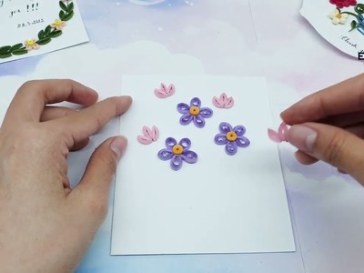CWTB14 Quick Learn How To Do Production Way Quilling Flowers And Butterflies