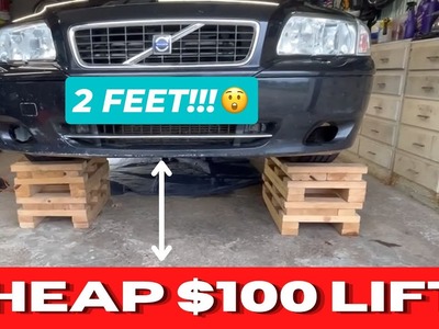 DIY Poor Man’s Car Lift | How to Build and Use a CHEAP Vehicle Lift