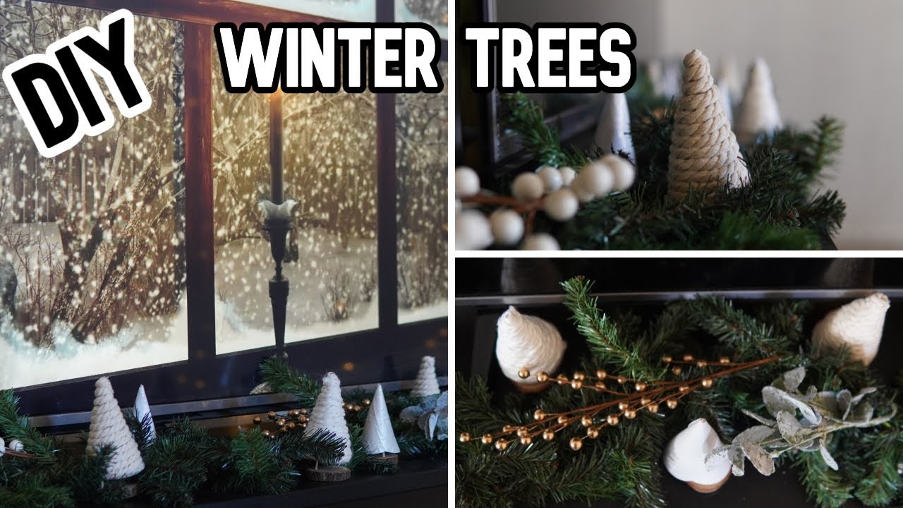 DIY Winter Trees | Decorate for Winter With Me Pt 2