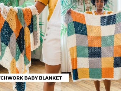 EASY PEASY Crochet Baby Blanket for Beginners, FREE PATTERN + TUTORIAL VIDEO | QUINN BLANKET