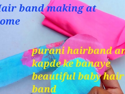 Hairband Bow Making At  Home !! Hair Band Making At Home For Baby Girl