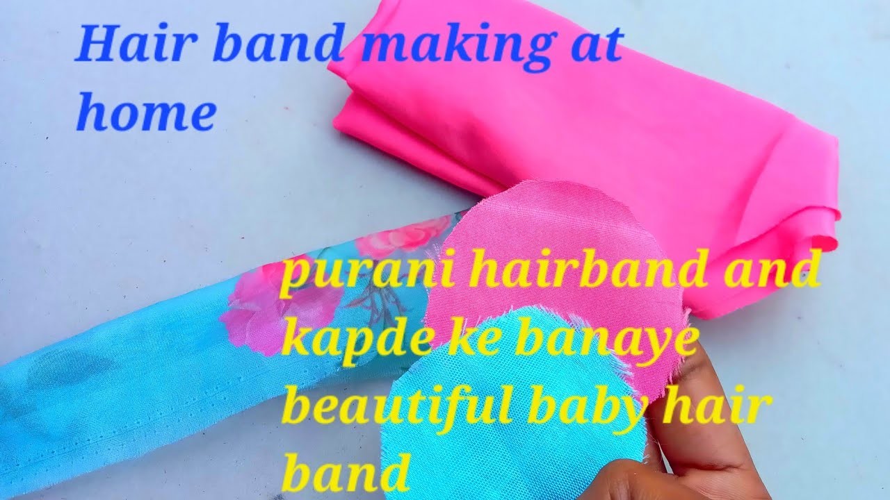 Hairband Bow Making At  Home !! Hair Band Making At Home For Baby Girl