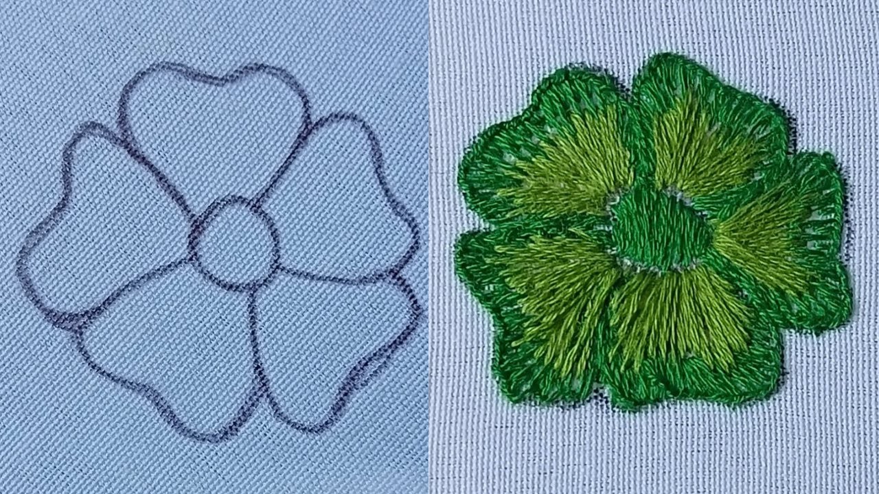 Hand Embroidery Flower Design | Flower Design | Hand Embroidery |