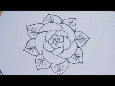 Hand embroidery: Lovely flower embroidery - Hand embroidery flower for beginners - Basic Stitches