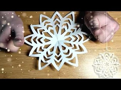 How beautiful it is to cut a snowflake out of paper❄️