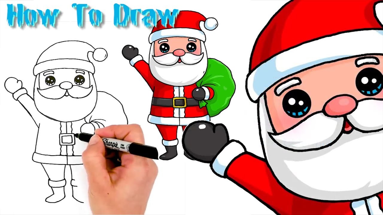 ????How to Draw Santa Claus????Super Easy Drawing Lesson for Kids #Multiknik