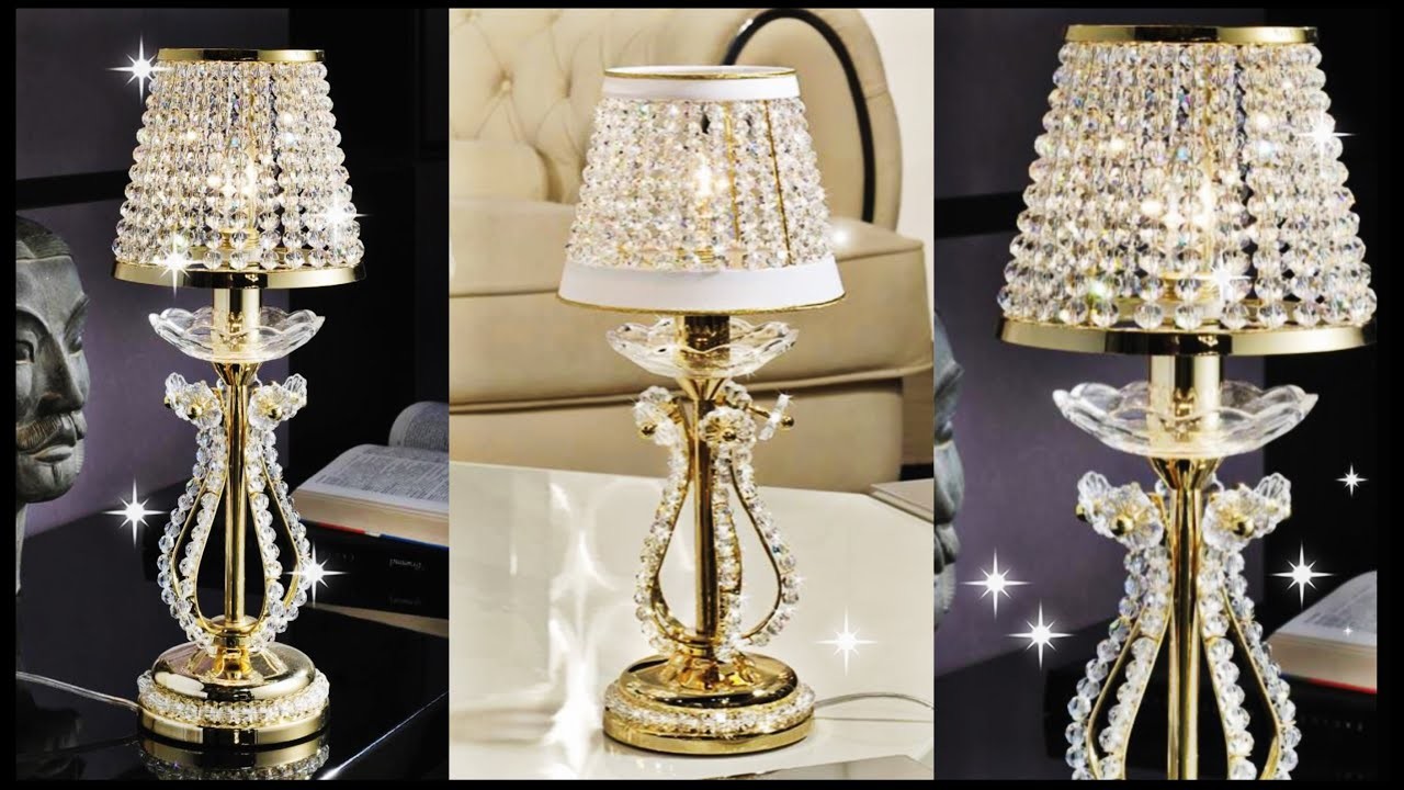 ????HOW TO MAKE GLAM TABLE LAMP ????| LED LAMP | DIY LIGHTING IDEAS | FASHION PIXIES