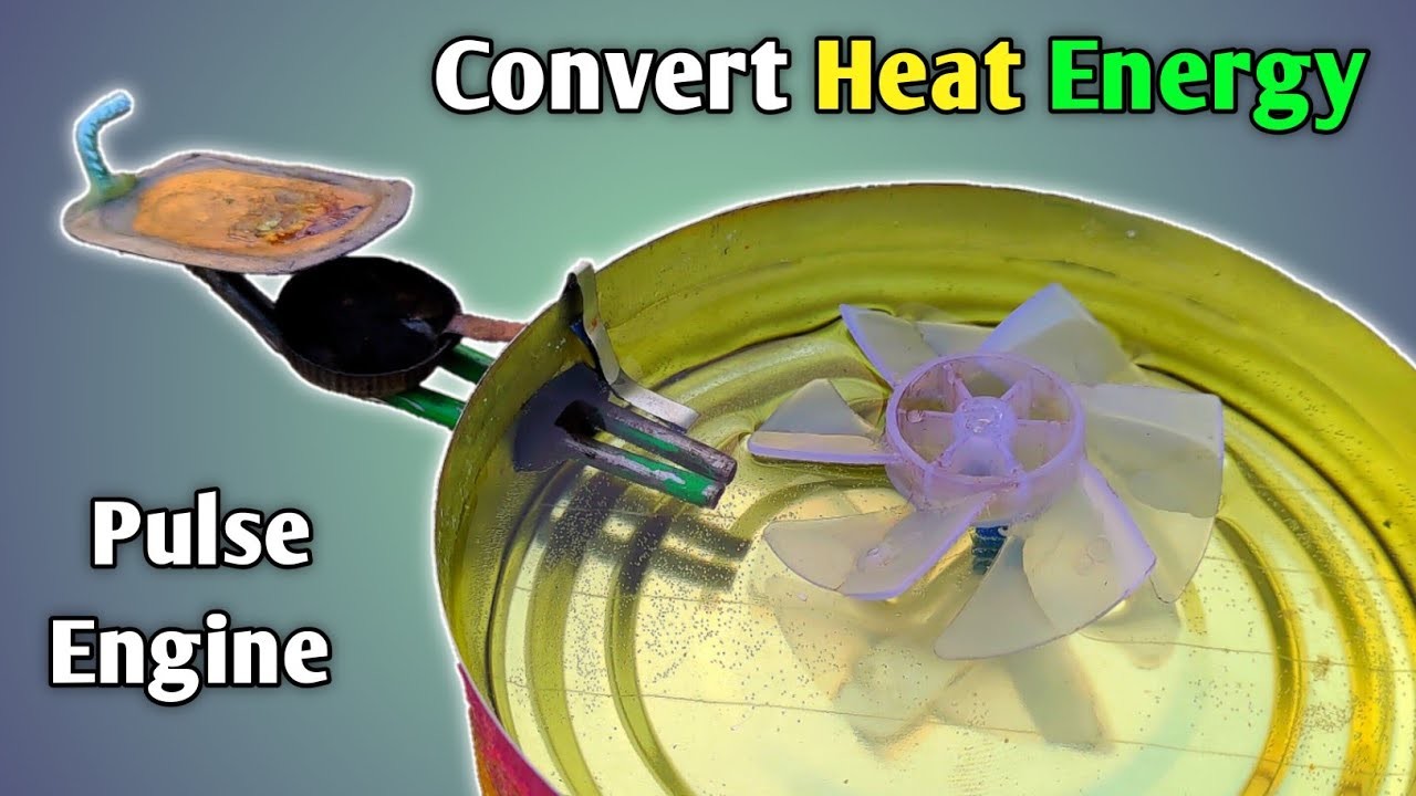 How To Make Pulse Engine | How To Convert Heat Energy To Mechanical Energy | steamer Boat Engine