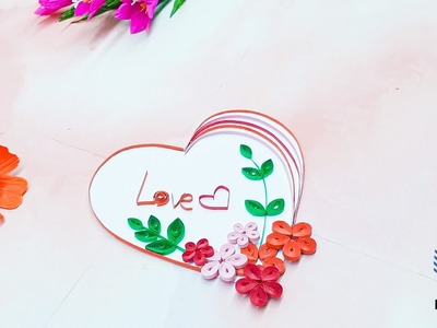 JABN21 Create Special Paper Designs Quilling Garland Of Love. Juanita Armstrong Bennie Newman