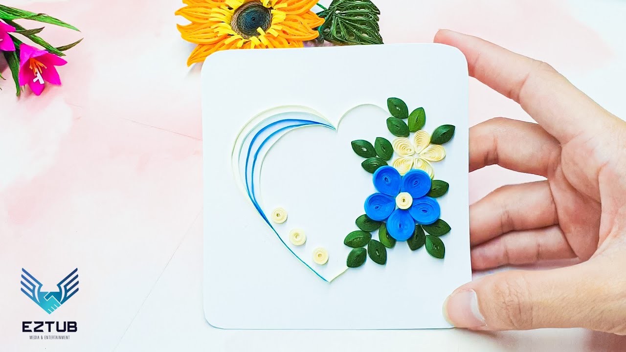 JABN24 Manual Paper Folding Process Quilling Love Ring. Juanita Armstrong Bennie Newman